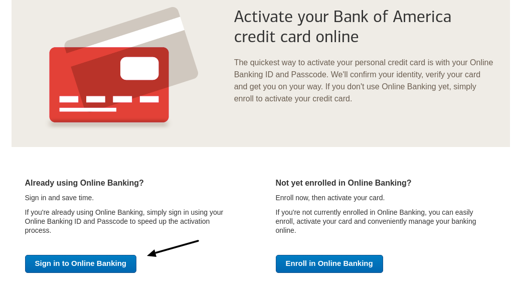bank of america debit card activation