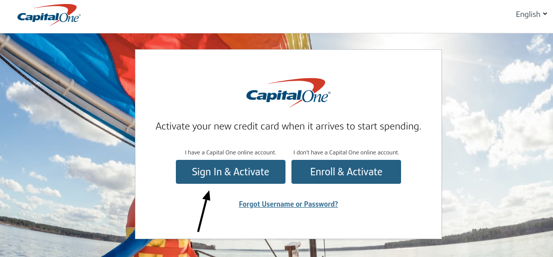 capital one credit card activation